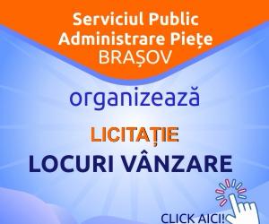 Anunt locuri piete brasov