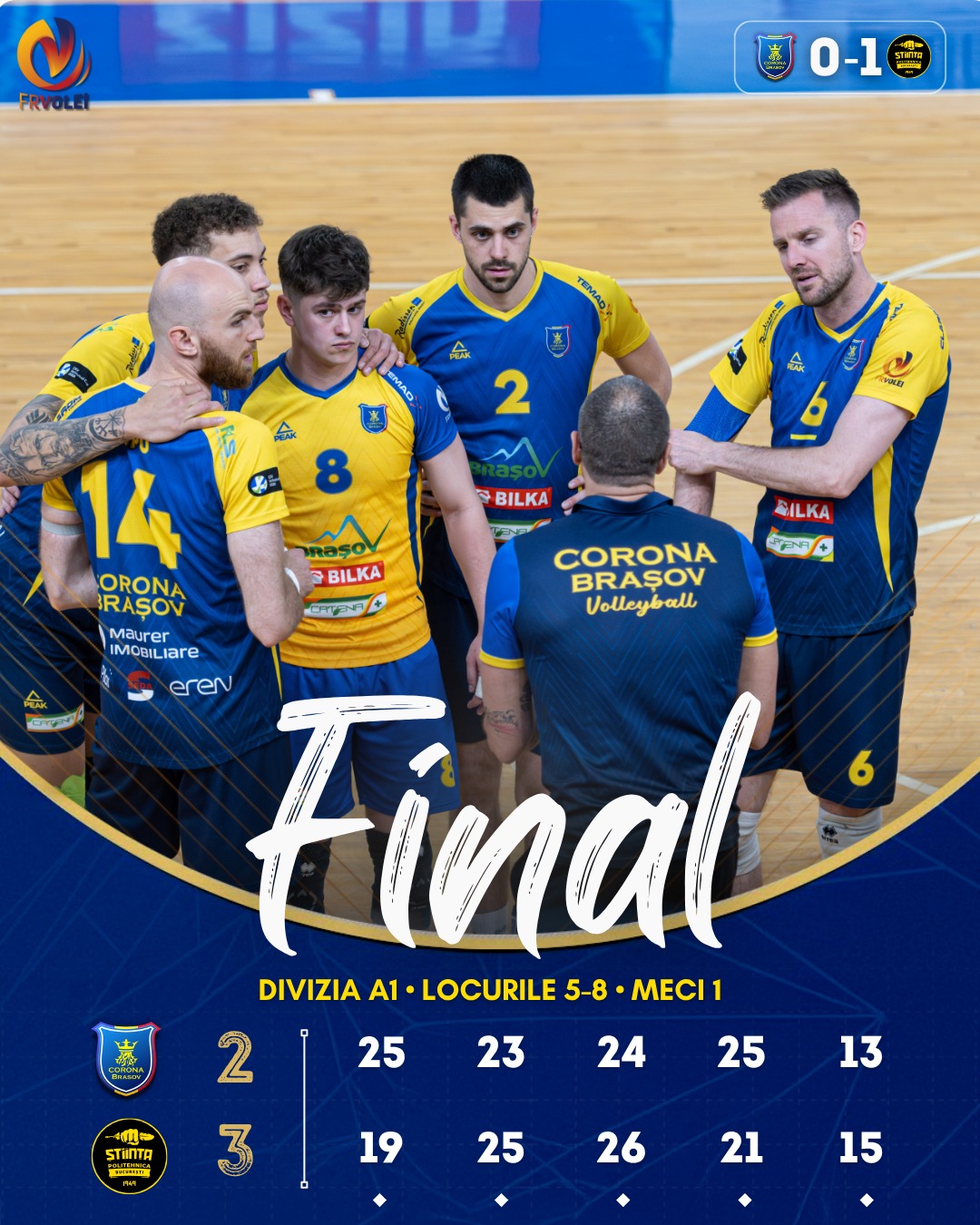 Corona Brașov cade acasă în fața Științei București